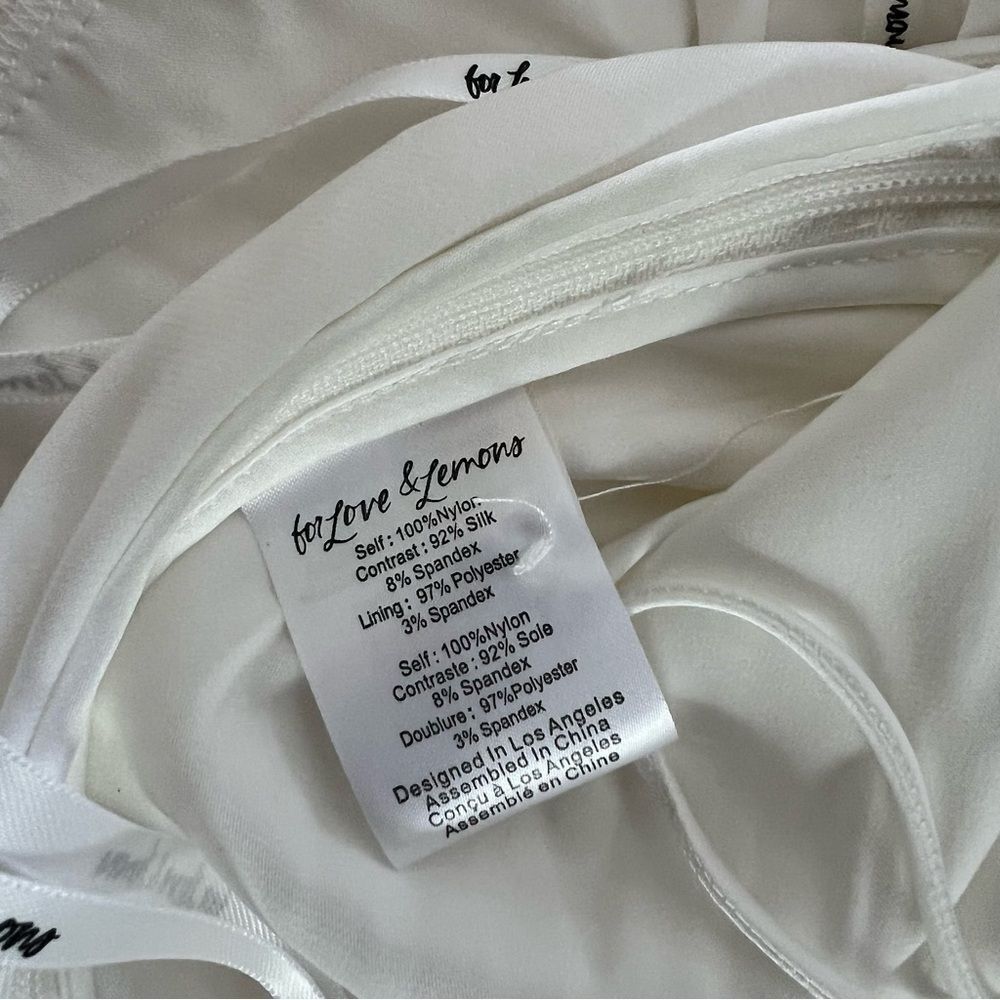 For Love & Lemons Nicola Lace Bridal Gown White Medium / Large NEW MSRP $648 - Picture 11 of 14